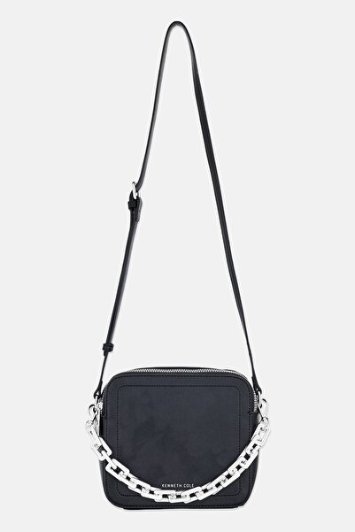 Kenneth Cole Women Brand Logo Cross Body Bag, Black
