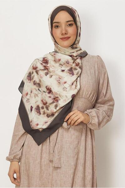 Alvina Flower-Patterned Viscose Shawl 8629