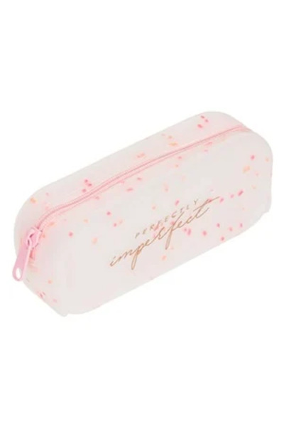Zumzeria Perfect Imperfect Penar din silicon roz tip tub 18x5x7cm