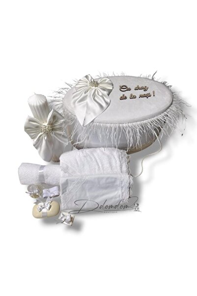 Domdom Boutique Package | Ivory Sponged Trunk | Grooved Candle