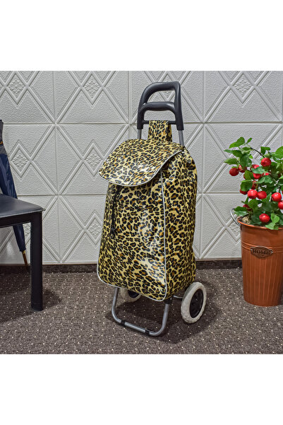 Naimeed Company Cărucior de cumpărături pliabil, Naimeed D4944, 2 roți, 37 L, Auriu