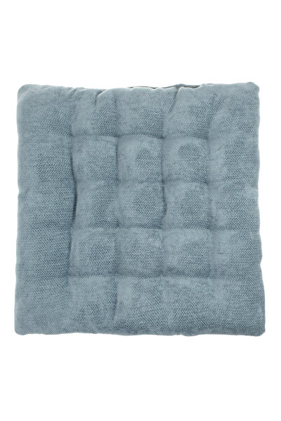 Zumzeria Pernă decorativă din chenille pentru scaun, albastră, 40x40cm