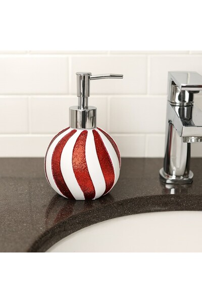Zumzeria Red Glitter Candy Shaped Soap Dispenser 300ml