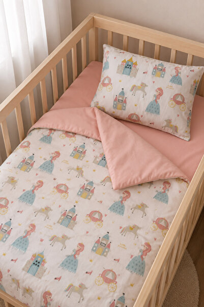 Jaju Baby Prenses Bebek Nevresim Takımı 60x120 - 80x130 - 70x140 cm Uyumlu 3 ...