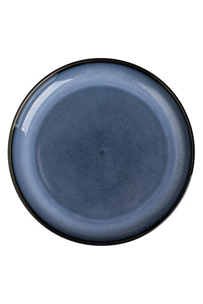 Zumzeria Blue Reactive Glaze Nordic Porcelain Plate 19.5cm