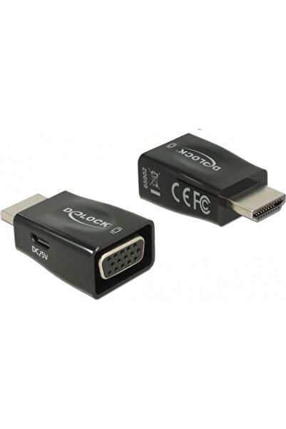 DELOCK Adaptor HDMI-A tată > VGA mamă (negru)