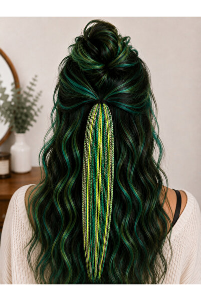 YASEMİN KAPLAN Forest Sparkle Braided Hair Clip – Natural Boho Hair Accessory
