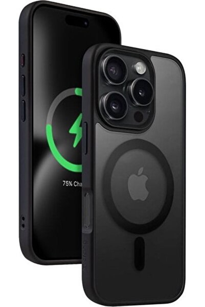 Crong Husă Hybrid Frost Mag pentru iPhone 16 Pro negru