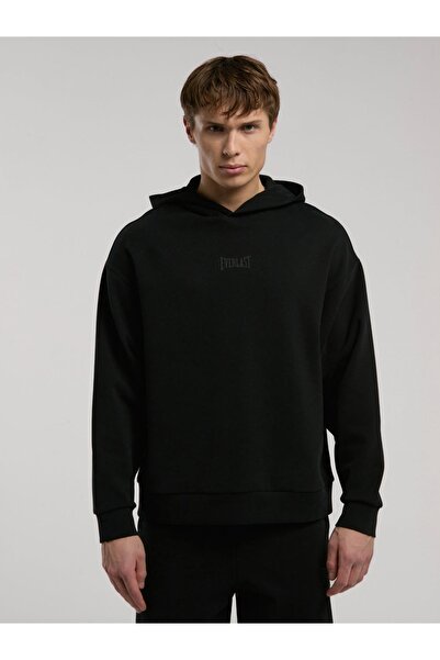 EVERLAST Hanorac negru pentru bărbați Ever Relaxed Comfort Hooded