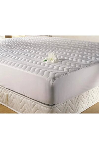 Taç Quilted Fitted Double Bed Mattress Pad White 200*200