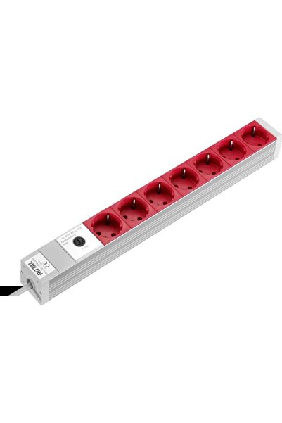 RITTAL Power strip DK 7 sockets 2 m red (7240.260)