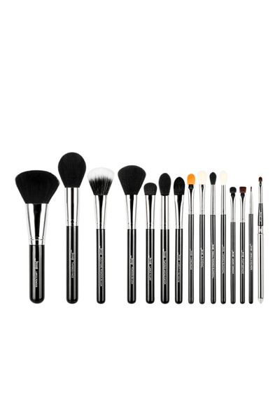 Jessup Set de 15 pensule negre/argintii