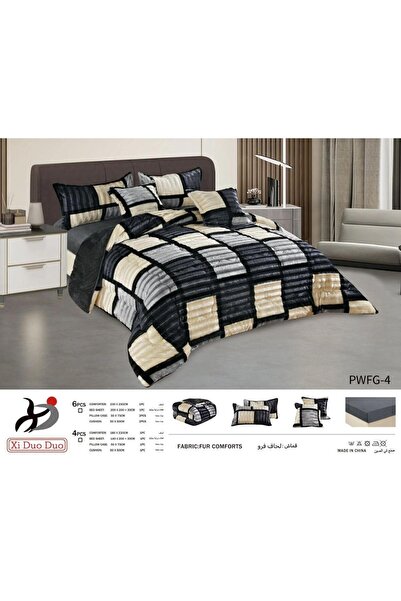 Xido Nefren Winter Fur Quilt Set 6 Pieces