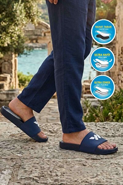 WALKWAY 8000-02 m Navy Blue Men's Slippers