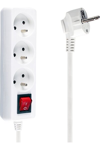 Libox Prelungitor cu 3 prize, 3 m, alb (LB0081-3)