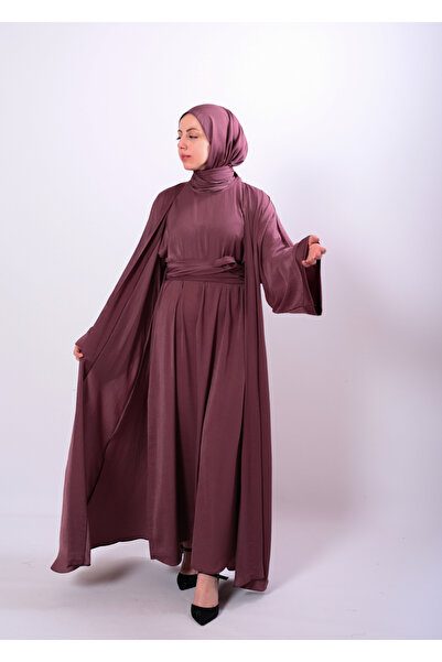 LOULOUABAYA&STUDIO Premium Set Abaya Ultra Soft (abaya, jile, şal ve kuşak)