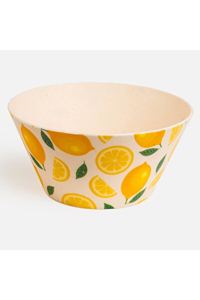 Zumzeria Plastic Bowl with Lemon Pattern 550ml