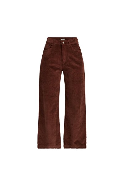 Roxy Women's Surf On Cloud Pants - Corduroy Wide-Leg Trousers for Women 28