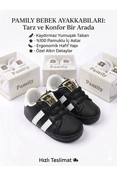 Masal Dünyası Bursa First Step Friendly Cloth Shoes - 6 Color Options with St...