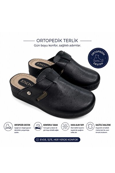Serra Anatomik Önü Kapalı Comfort Rahat Kadın Hemşire Günlük Sabo Terlik