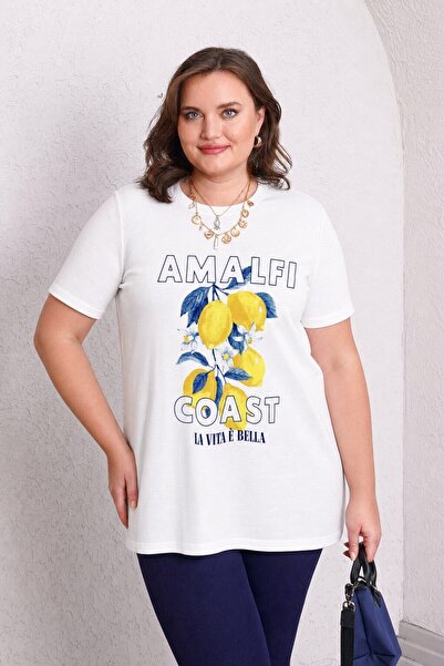 Büyük Moda Lemon Printed Cotton T-Shirt