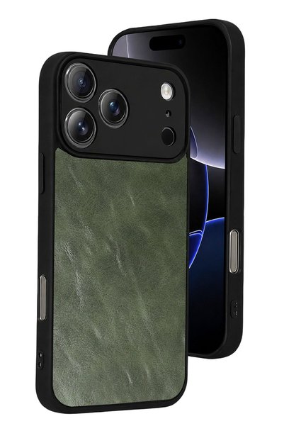 New Face Ilkeshop iPhone 17 Pro Max Aras Leather Cover (211359) - Green
