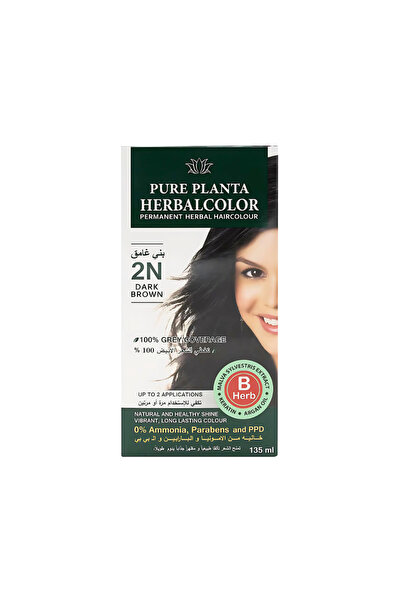 PURE PLANTA صبغة الشعرخالي من الامونيا 2N بني غامق من بيور بلانتا 135مل