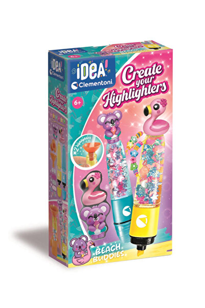 CLEMENTONI Colorat Beach Buddies set creativ pentru realizarea textmarkerelor