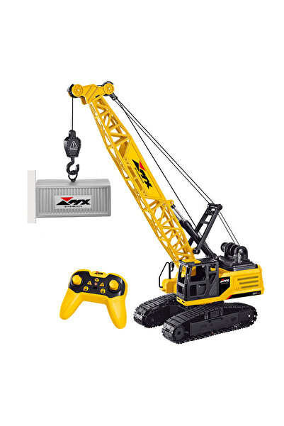 Zumzeria Construction Site Crane Vehicle with Remote Control, Lights & Sounds