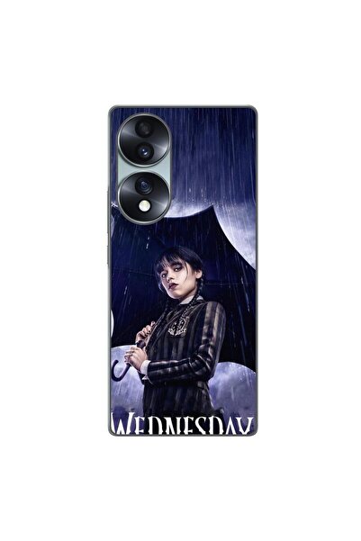 OEM Husa compatibila cu Honor 70 Silicon Gel Tpu Model Wednesday Umbrella