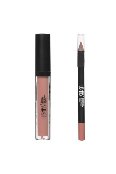 Zumzeria Matte Lip Gloss & Nude Pink Lip Pencil Set 3.8ml