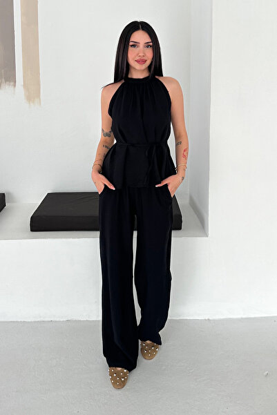 Noa&Noa Women's Belt Detailed Casual Lined Suit