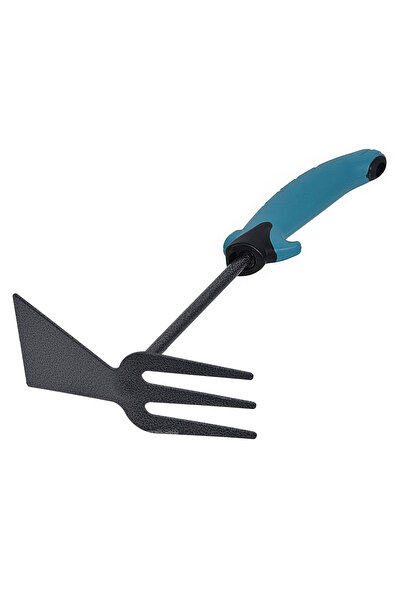 Zumzeria Sapa de grădină metalică dublă cu mâner din PP albastru de 30 cm