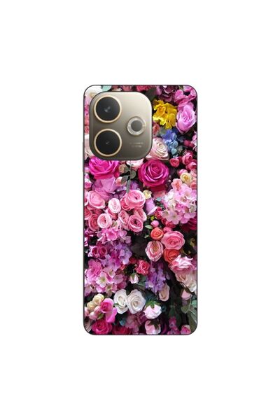 OEM Husa compatibila cu Oppo A5 Pro Silicon Gel Tpu Model Trandafiri Roz