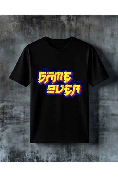 COMVİCHO Life Is Not Easy Graffiti Printed Oversize T-Shirt