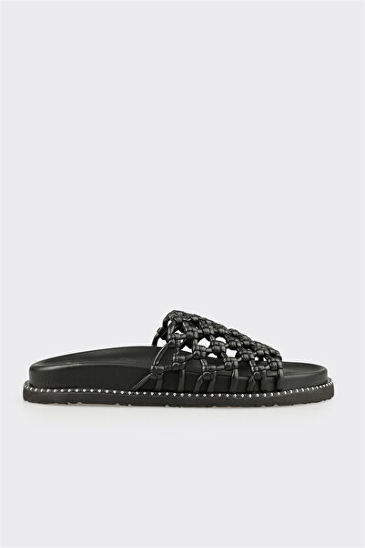 Elle Shoes Siyah Günlük Düz Kadın Terlik