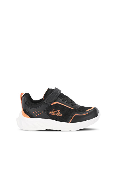 Slazenger PEPE I Pantofi sport casual pentru băieți, negri/portocalii