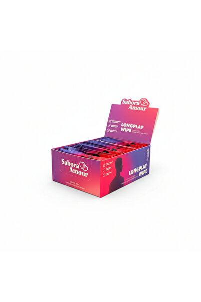 Sabora Amour Servetel premium – LongPlay, pentru intarzierea ejacularii, 24 buc
