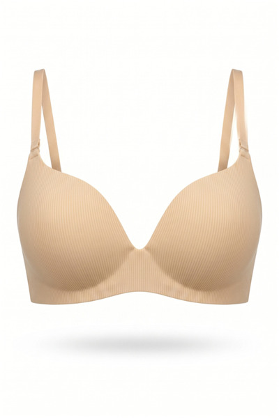 Wakabayashi Second Skin Bra - Skin Color Laser Cut Seamless Non-Marking Bra