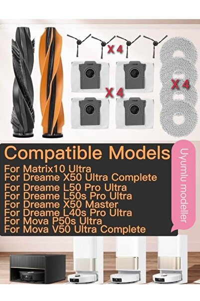 LİN GRUP Piese de schimb compatibile cu Dreame L50 Pro Ultra, X50 Ultra, L40s...