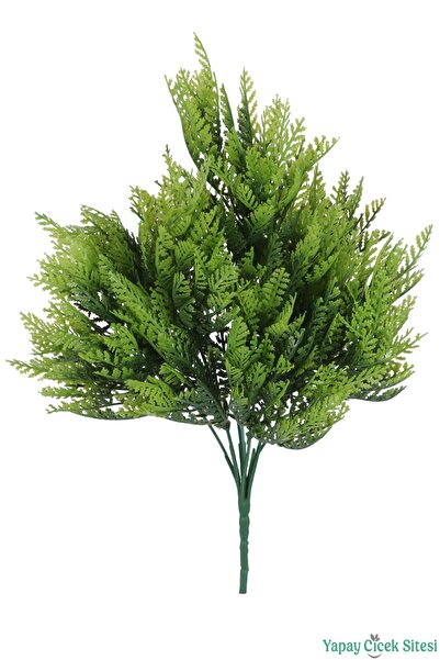 Yapay Çiçek Sitesi Artificial Cedar Branch 35cm Green