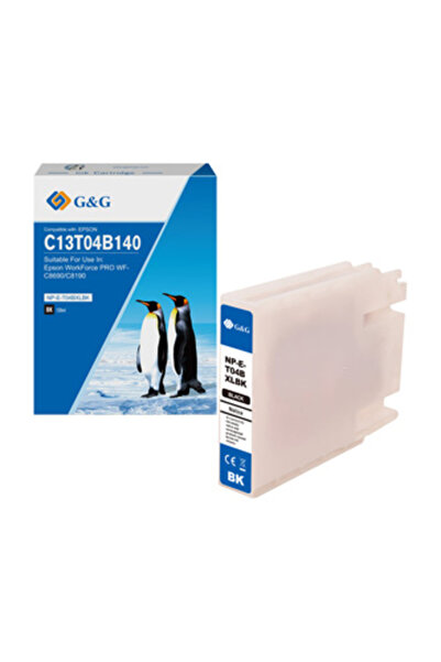 G&G compatible ink cartridge with C13T04B140, NP-E-T04BXLBK-A, black, 5800s
