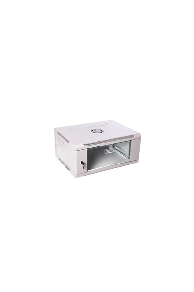 Digitus Dulap suspendat n/dz 19 " 6U S/600 G/450 gri, ușă de sticlă, panouri ...
