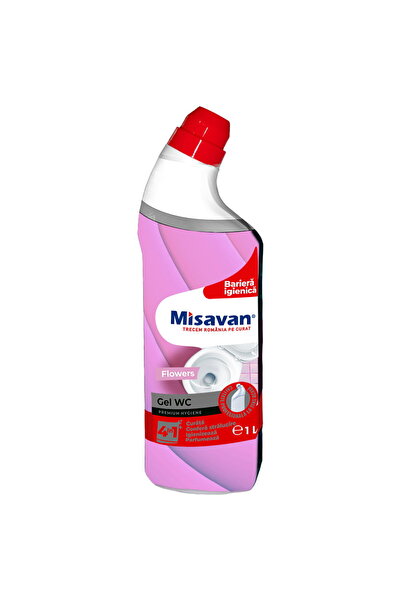 Misavan Solutie curatare toaleta Gel Wc Flowers 4in1, 1l
