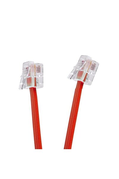 WDR Telephone extension cable, Red, Length 2 m
