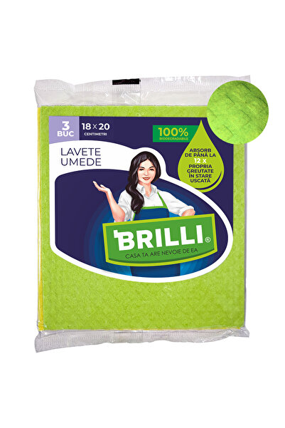 Misavan Brilli wet wipes, 18x20cm, 3pcs/set, Misavan