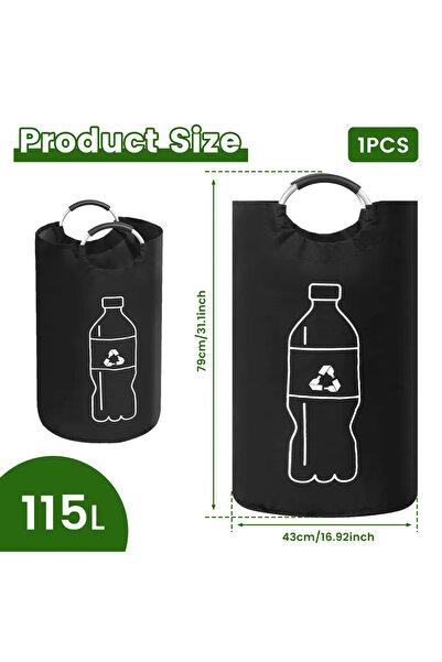 Choice1 black 115L 82/115L Empty Bottle Storage Basket Wastewater Bottle Coll...