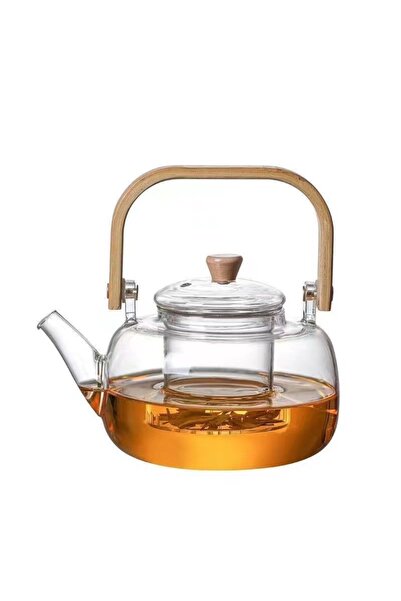 Choice 1000ML 1000ML Glass Teapot with Removable Filter Stovetop Safe Heat Re...