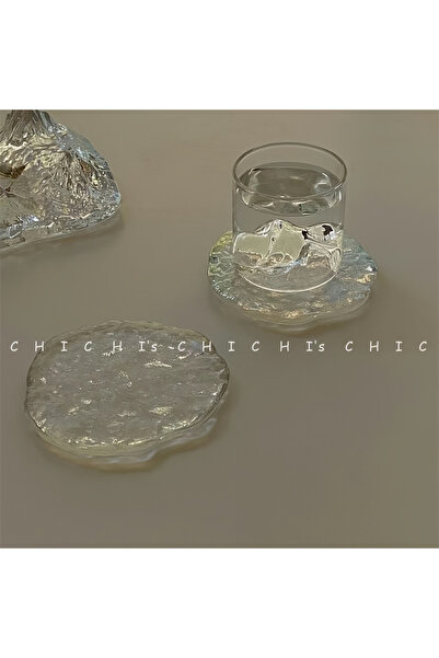 Choice 1pc Nordic Style Irregular Ice Cube Melting Glass Thickened Heat-Resis...