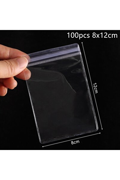 Choice 100pcs 8x12cm 100Pcs New PVC Plastic Self Sealing Bag Dustproof Transp...